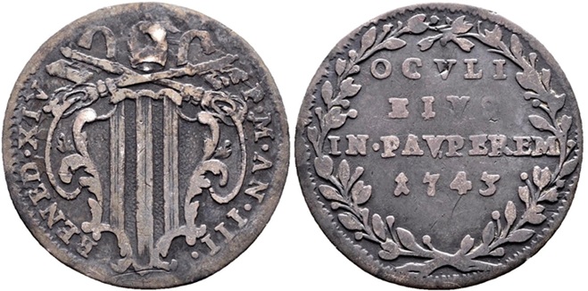 Benedict XIV 1743 Grosso